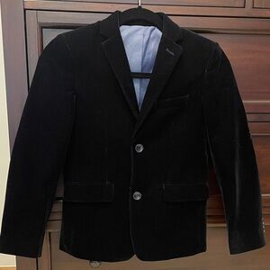Isaac Mizrahi Navy Velvet Boys Blazer